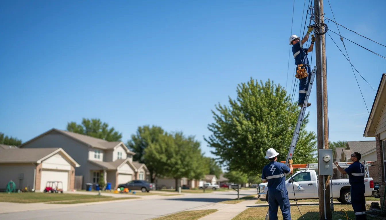 Residential electrician providing installation services in Blounts Creek, NC
